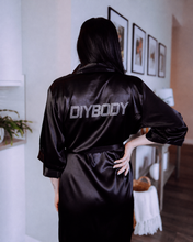 Load image into Gallery viewer, Show Day Cover-up (Black) w/ Rhinestones
