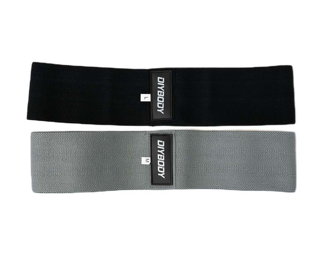 Fabric Resistance Bands - 2 Pack Set
